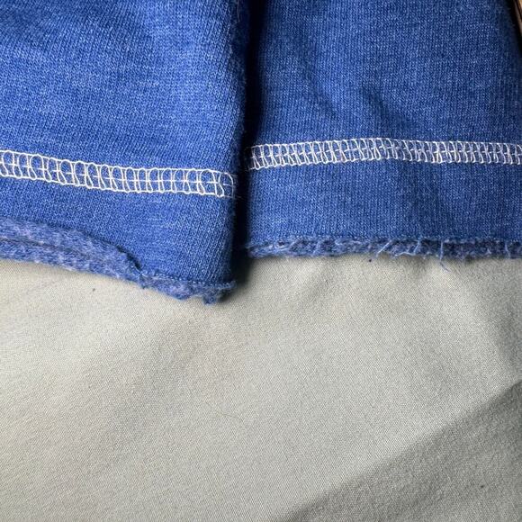 Majestic Women's sz Large Blue Indianapolis Colts Long Sleeve Fleece Top Lace-up - Picture 6 of 9